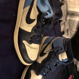 Nike Blue and Black Women's Sneakers